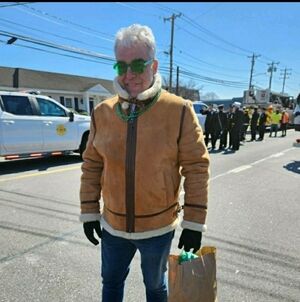 Men's Tan Shearling Jacket